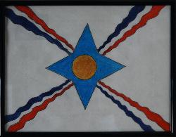 Assyrian flag by Ellerum Shamoon