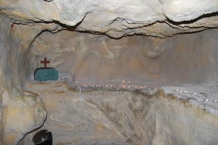 Mar Petors Assyrian Church, candle cave left, Glendale, Arizona USA