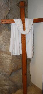 Mar Petors Assyrian Church, wooden cross, Glendale, Arizona USA