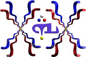 Allaha with Assyrian flags on both sides in color