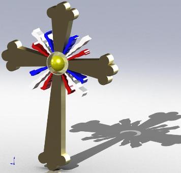 Assyrian 3D Cross by an Ashuria