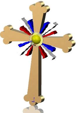 Assyrian 3D Cross by an Ashuria