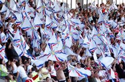 Assyriska fans with Assyrian flag