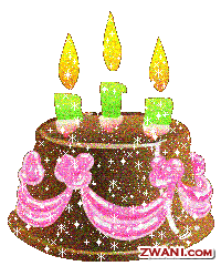 cake with burning candle
