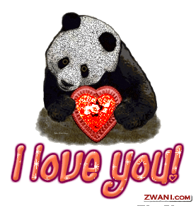 I love you with a Panda